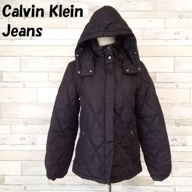 Calvin Klein(カルバンクライン)のカルバンクライン ジーンズ ダイヤキルティング フーデッドダウンジャケット レディースのジャケット/アウター(ダウンジャケット)の商品写真