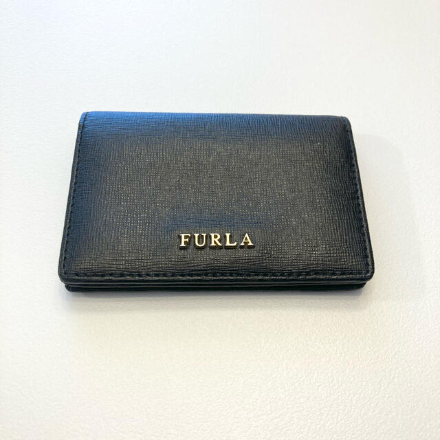 FURLA フルラ  名刺入れ　カードケース　ブラック　黒