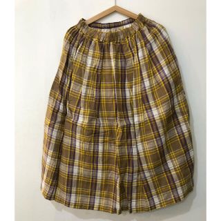 イチアンティークス 600917 リネンタータンチェックスカートの通販 by