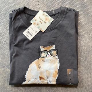 ユニクロ(UNIQLO)のPAUL & JOE ユニクロ Tシャツ　猫　PAUL&JOE S (Tシャツ(半袖/袖なし))