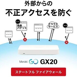 Cisco Meraki Go ルーター&ファイアウォール GX20-HW-US