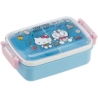 ハローキティ(ハローキティ)の【新品】ドラえもん×ハローキティ／お弁当箱“450ml”  ランチボックス(弁当用品)