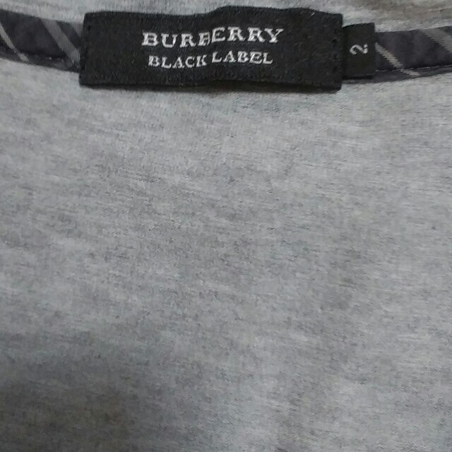 BURBERRY BLACK LABEL(バーバリーブラックレーベル)のBURBERRY半袖Tシャツグレーお値下げ レディースのトップス(Tシャツ(半袖/袖なし))の商品写真