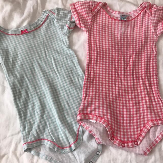 PETIT BATEAU(プチバトー)のプチバトー ロンパース 6m 67cm キッズ/ベビー/マタニティのベビー服(~85cm)(ロンパース)の商品写真