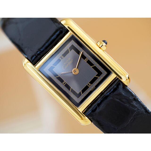 美品 カルティエ マスト タンク グレー ローマン SM Cartier