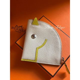 エルメス(Hermes)のエルメス パドック コインケース クレ ライム シルバー金具(コインケース/小銭入れ)