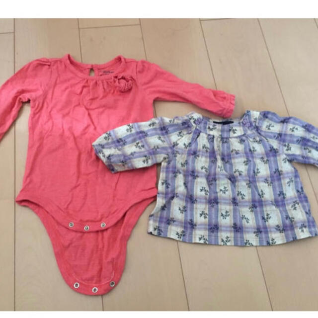 babyGAP(ベビーギャップ)のベビーギャップ　トップス　80㎝　2枚セット キッズ/ベビー/マタニティのベビー服(~85cm)(シャツ/カットソー)の商品写真