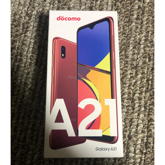 Galaxy(ギャラクシー)のGALAXY A21 新品未使用品　SIMロック解除済み　docomo スマホ/家電/カメラのスマートフォン/携帯電話(スマートフォン本体)の商品写真