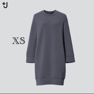 ユニクロ(UNIQLO)の【新品未使用】UNIQLO＋Jドライスウェットワンピース (ひざ丈ワンピース)