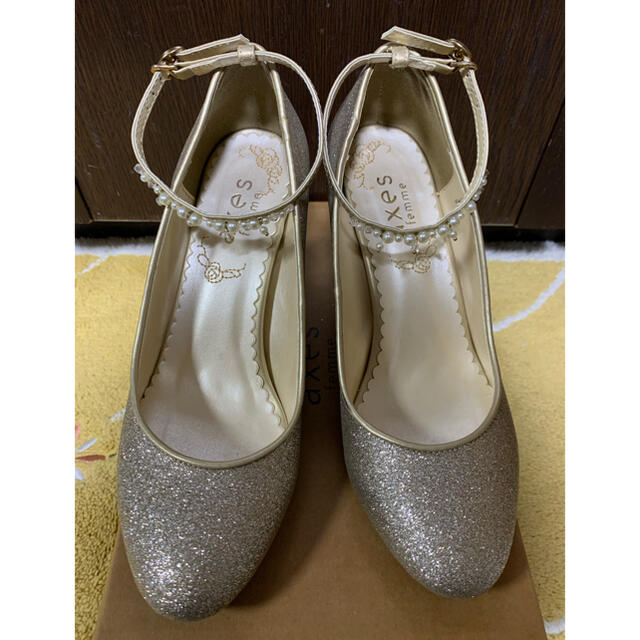 ラメグリッターPTパンプス Lサイズ 結婚式 パーティー - ハイヒール