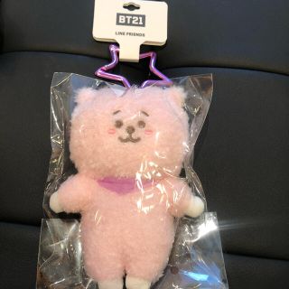 ボウダンショウネンダン(防弾少年団(BTS))のBT21 ピンクカラー マスコットキーリング RJ 日本限定(アイドルグッズ)