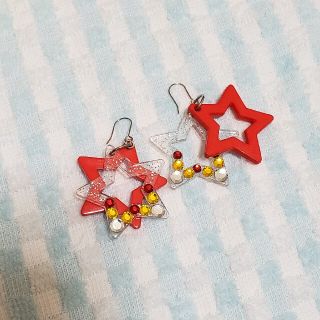 星 ピアス スター レッド(ピアス)