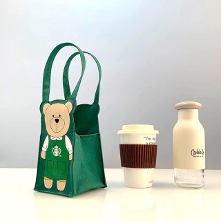 スターバックスコーヒー(Starbucks Coffee)の台湾スターバックス 台湾限定 ベアリスタ ドリンクバッグ タンブラーバッグ(トートバッグ)