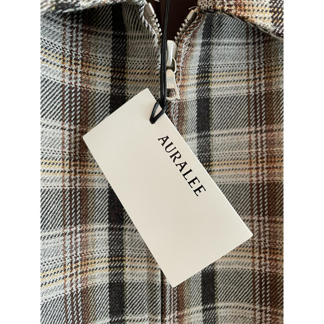 1LDK SELECT(ワンエルディーケーセレクト)のAURALEE DOUBLE FACE CHECK ZIP BLOUSON メンズのジャケット/アウター(ブルゾン)の商品写真