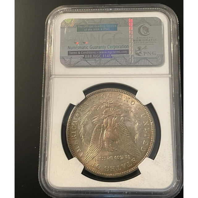 【極美品 高鑑定】モルガンダラー 1904-O 美トーン 銀貨 NGC MS65