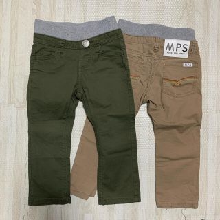 エムピーエス(MPS)のMPS 90サイズ　パンツ　カーキ&ベージュ(パンツ/スパッツ)