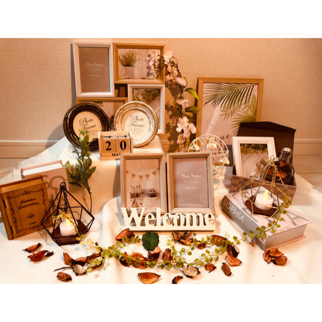 ウェルカムスペース ウェルカムボード 結婚式 ウェディング まとめ売り セット ハンドメイドのウェディング(ウェルカムボード)の商品写真