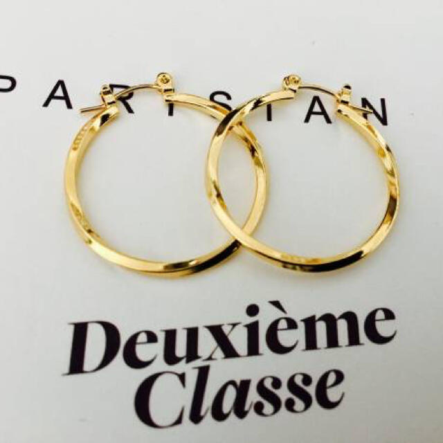 ★新品 DEUXIEME CLASSE ドゥーズィエムクラス ねじりフープピアス