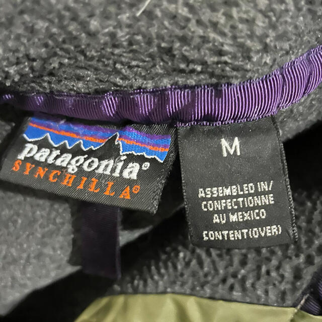 patagonia(パタゴニア)の人気カラー　パタゴニア　シンチラ　フリース　グレー×グリーン メンズのジャケット/アウター(ブルゾン)の商品写真
