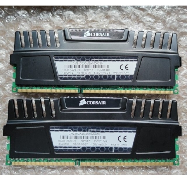 CORSAIR  DDR3 16GB（8GB×2枚組）メモリ 1