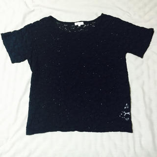 ロペピクニック(Rope' Picnic)の値下げ‼️ROPE PICNIC 黒レースTシャツ(Tシャツ(半袖/袖なし))