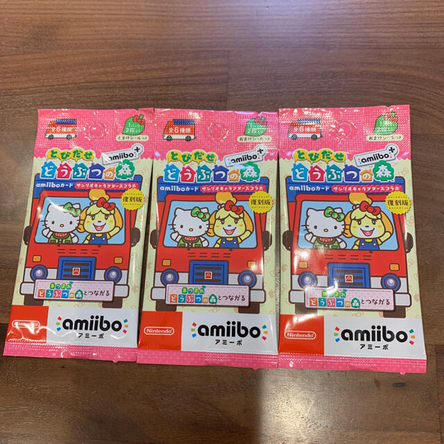 任天堂(ニンテンドウ)の♡amiibo とびだせ動物の森　サンリオ♡ エンタメ/ホビーのアニメグッズ(カード)の商品写真