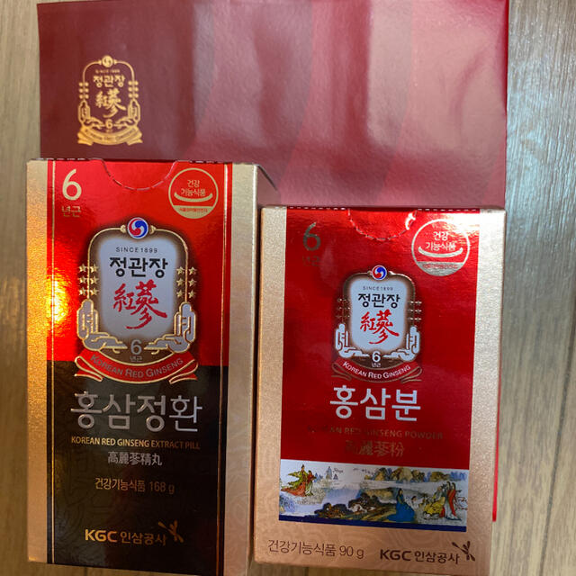 正官庄 高麗人参 紅参精丸 168g と高麗人参粉末90g