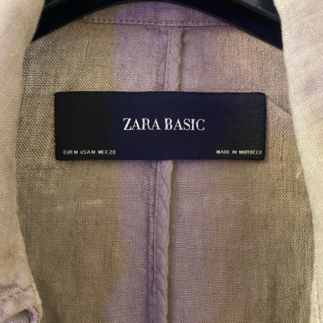 ZARA(ザラ)のZARAリネントレンチコート 麻 ザラ スプリングコート ブラウン レディースのジャケット/アウター(スプリングコート)の商品写真