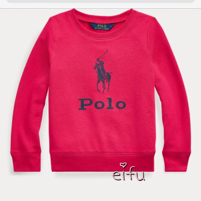 Ralph Lauren(ラルフローレン)の新品　ラルフローレン トレーナー ピンク 5T 115センチ キッズ/ベビー/マタニティのキッズ服女の子用(90cm~)(Tシャツ/カットソー)の商品写真