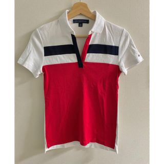 トミーヒルフィガー(TOMMY HILFIGER)の新品未使用　トミーヒルフィガーポロシャツ　XS(ポロシャツ)