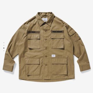 ダブルタップス(W)taps)のWTAPS 21SS JUNGLE 02 LS サイズM BEIGE 新品(ミリタリージャケット)