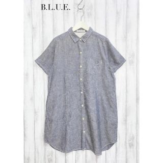 ビーエルユーイー(B.L.U.E.)の【B.L.U.E.】ストライプチュニックブラウス　ビーエルユーイー(チュニック)