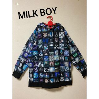 ミルクボーイ(MILKBOY)のMILK BOY パーカー　インスタ柄　ユニセックス(パーカー)