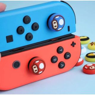 マリオ　Switch SwitchLite ジョイコン スティックカバー　4個(その他)