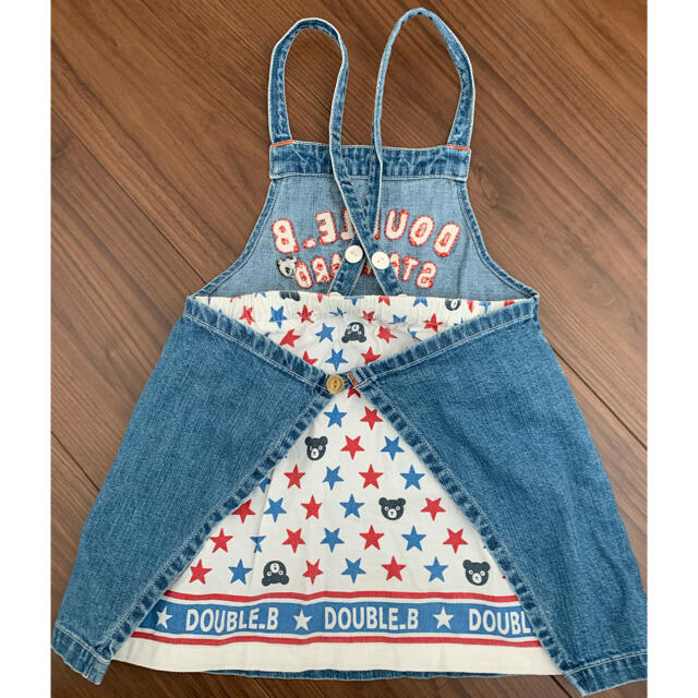 DOUBLE.B(ダブルビー)のダブルビー　ジャンパースカート90センチ キッズ/ベビー/マタニティのキッズ服女の子用(90cm~)(ワンピース)の商品写真