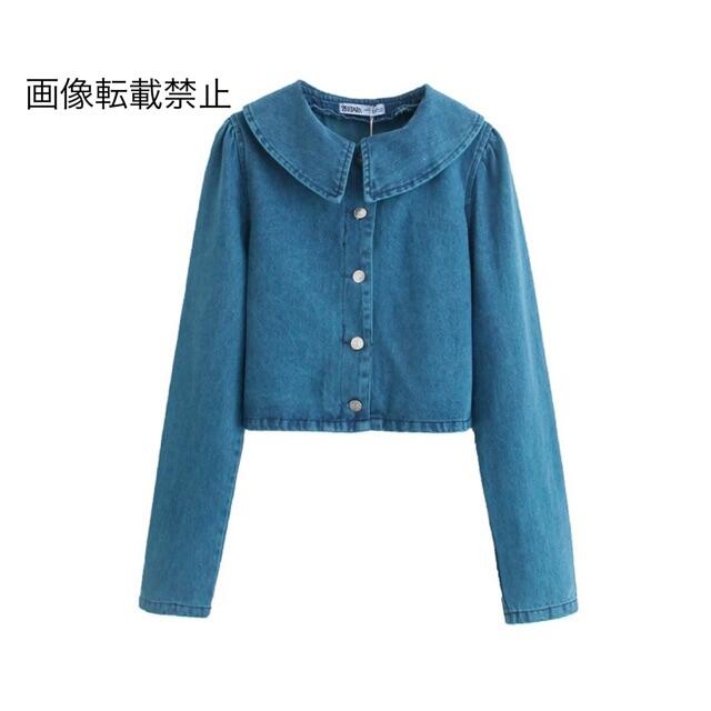 ZARA - 春新作3897◆デニム シャツ スカート  セットアップ