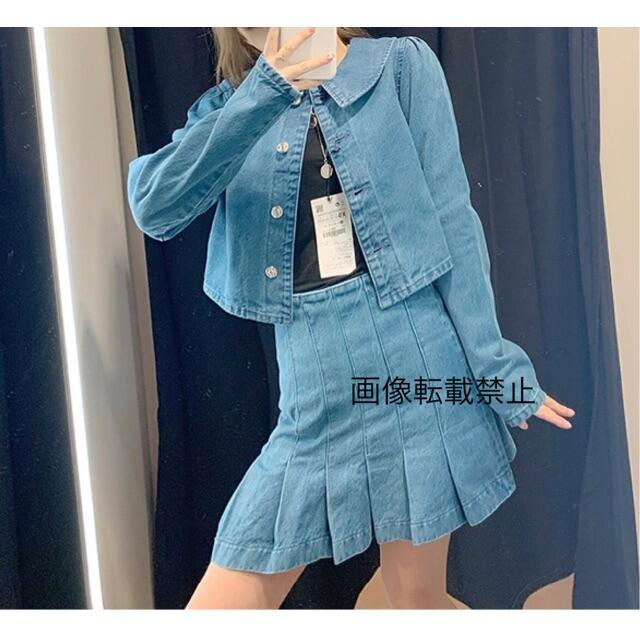 送料無料 通販 ファッション ZARA - 🌼春新作💐3897◇デニム シャツ スカート セットアップの シャツ+ブラウス(長袖+七分)