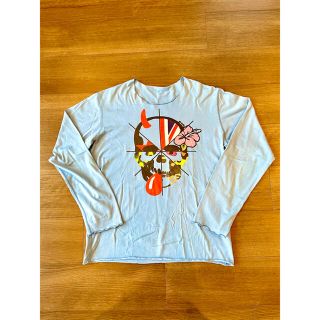 ルシアンペラフィネ(Lucien pellat-finet)の国内正規品　ルシアンペラフィネ　ロングTシャツ　ブルー M ロンT (Tシャツ/カットソー(半袖/袖なし))