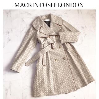 マッキントッシュ(MACKINTOSH)のマッキントッシュロンドン　柄トレンチコート(トレンチコート)