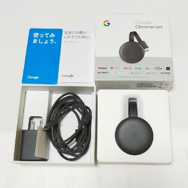 Google Chromecast スマホ/家電/カメラのテレビ/映像機器(映像用ケーブル)の商品写真