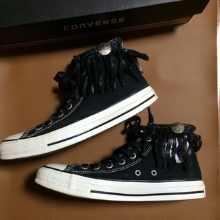 コンバース(CONVERSE)のコンバース☆コンチョ × レザーフリンジ(スニーカー)