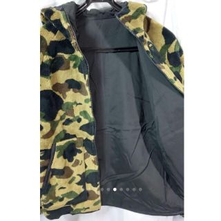 A BATHING APE - 未使用 a bathing ape 迷彩ボアジャケットの通販