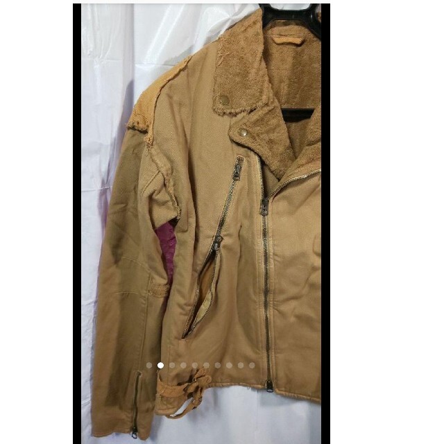 Iroquois(イロコイ)の未使用 iroquois ボアライダースジャケット メンズのジャケット/アウター(ライダースジャケット)の商品写真