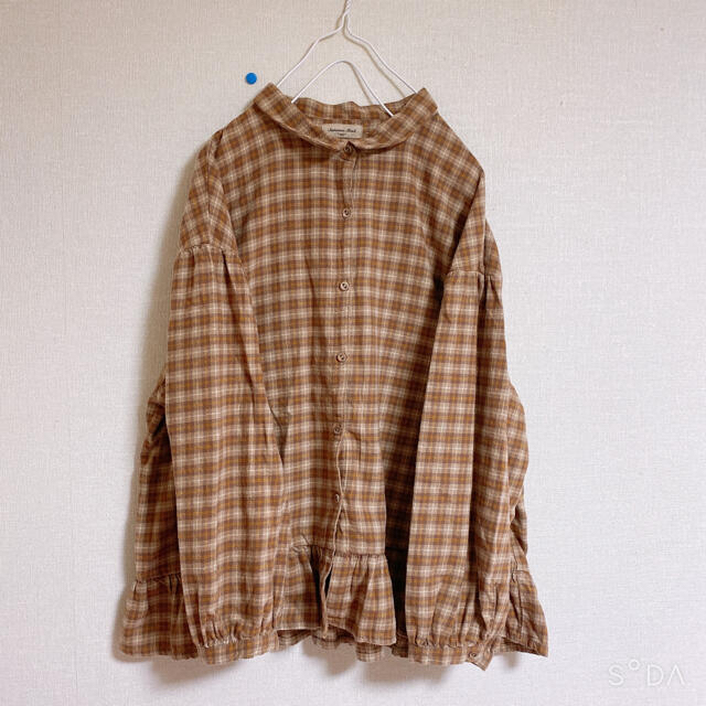 SM2(サマンサモスモス)のSamansa Mos2 裾フリルチェックシャツ（230）×2枚 レディースのトップス(シャツ/ブラウス(長袖/七分))の商品写真