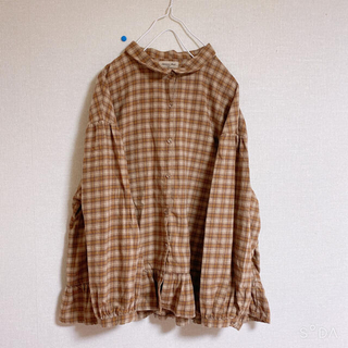 サマンサモスモス(SM2)のSamansa Mos2 裾フリルチェックシャツ（230）×2枚(シャツ/ブラウス(長袖/七分))