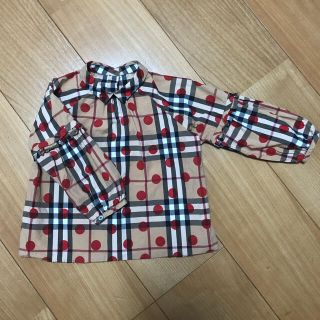 バーバリー(BURBERRY)の専用　バーバリー　18M86cmポルカドットブラウス(シャツ/カットソー)