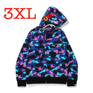 アベイシングエイプ(A BATHING APE)のBAPE x KID CUDI shark hoodie 3XL(パーカー)