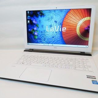 エヌイーシー(NEC)のvivi様専用【超美品ホワイト】薄型/WEBカメラ/大容量/ノートパソコン(ノートPC)