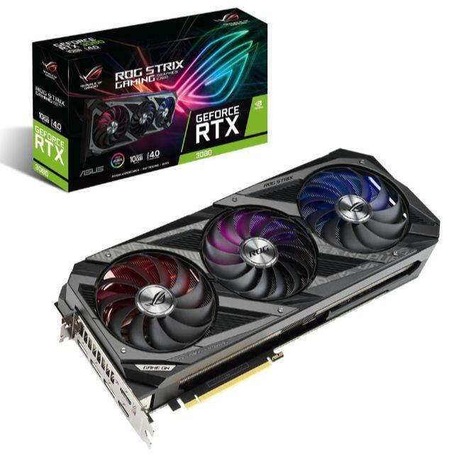 ASUS(エイスース)の新品送料込 ASUS ROG-STRIX-RTX3080-10G-GAMING スマホ/家電/カメラのPC/タブレット(PCパーツ)の商品写真