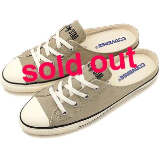 コンバース(CONVERSE)の★sold out★コンバースオールスター ミュールスリップ ベージュ 24.5(ミュール)